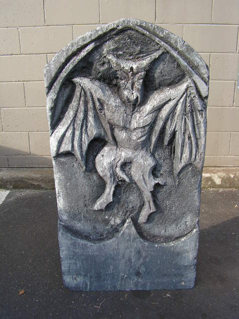 HEADSTONE, Large - Winged Gargoyle (62x120cm H)